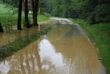 Poplavljena cesta v Gresovščaku