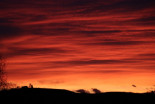 Rdeče jutranje nebo nad Ljutomerom