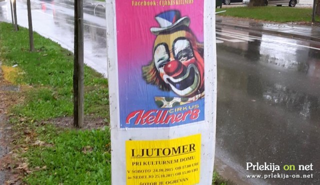 Plakati po Ljutomeru vabijo na cirkuško predstavo