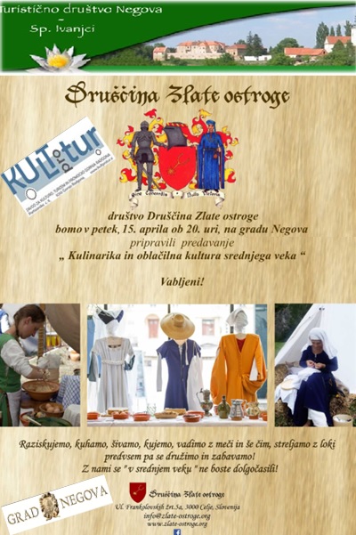 Kulinarika in oblačilna kultura srednjega veka