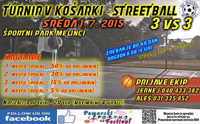 Pomurski športni festival - streetball
