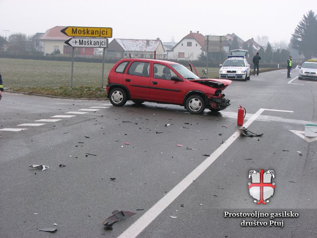 Prometna nesreča v Moškanjcih