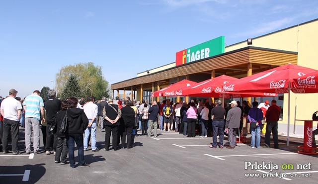 Odprtje supermarketa Jager v Turnišču
