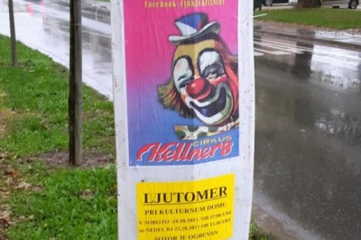 Plakati po Ljutomeru vabijo na cirkuško predstavo