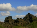 Dimmuborgir, bizarne stvaritve lave, nastale ob dotoku goreče lave v jezero