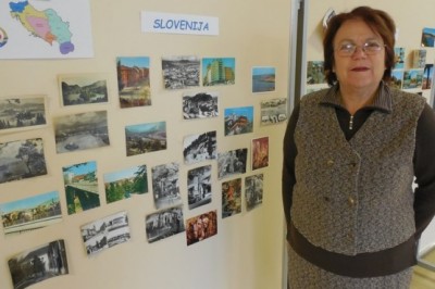 Razglednice razstavlja Radmila Radojević iz Radencev