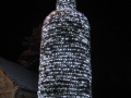 Velika svetleča jelka v obliki steklenice