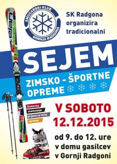  SEJEM ZIMSKO-ŠPORTNE OPREME