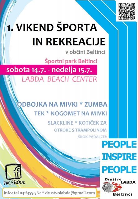 1. VIKEND ŠPORTA IN REKREACIJE V OBČINI BELTINCI