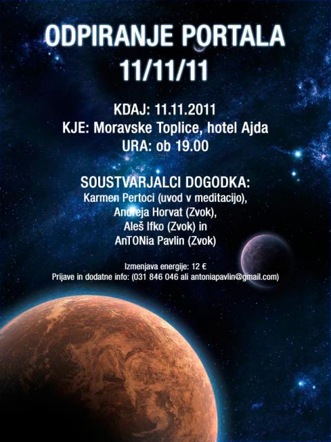 11 nov Odpiranje portala 11/11/11
