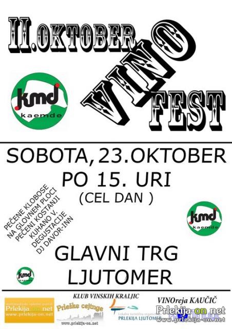 2. Oktobervinofest v Ljutomeru 2. Oktobervinofest v Ljutomeru