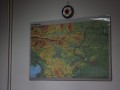 Zemljevid Slovenije z označeno potjo beguncev