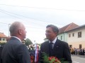 Borut Pahor v Črenšovcih položil venec