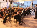 Pihalni orkester KUD Muzika Križevci v vaškem jedru