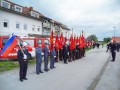 Razvitje mladinskega prapora in blagoslov vozila