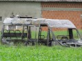 Požar avtobusa v Vogričevcih