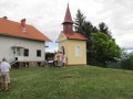 Blagoslov obnovljene kapele v Senčaku