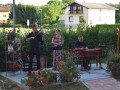 Trio (od leve): Samo (violina), Dorina (vokal) in Andi (cimbale)