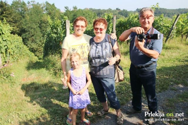 Postavljanje klopotca v Steyerjevem vinogradu