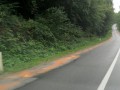 Oljni madež na cesti