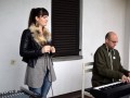 Solistka Sara Koler Urbanc in pianist Valter Klemenčič