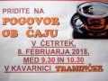 Plakat – vabilo na praznični pogovor ob čaju