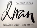 Umetnikov podpis je logotip Galerije v Radencih