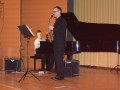 Saksofonist Rok Volk, pri klavirju Predrag Bjelajac