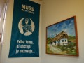 Zastava MDSS z znakom in geslom