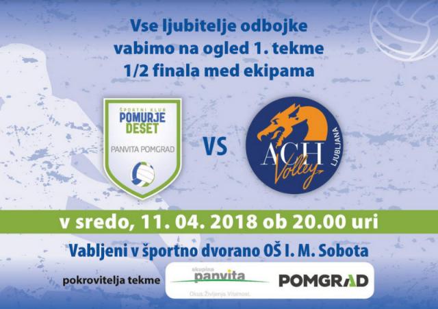OK Panvita Pomgrad - ACH Volley Ljubljana