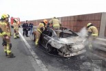 Požar osebnega vozila na avtocesti