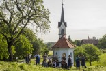 Košnja na star način pri Mali Nedelji