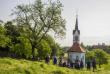 Košnja na star način pri Mali Nedelji