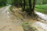 Poplavljena cesta v Gresovščaku