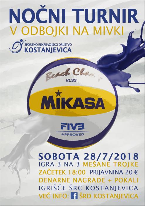 Nočni turnir v odbojki na mivki