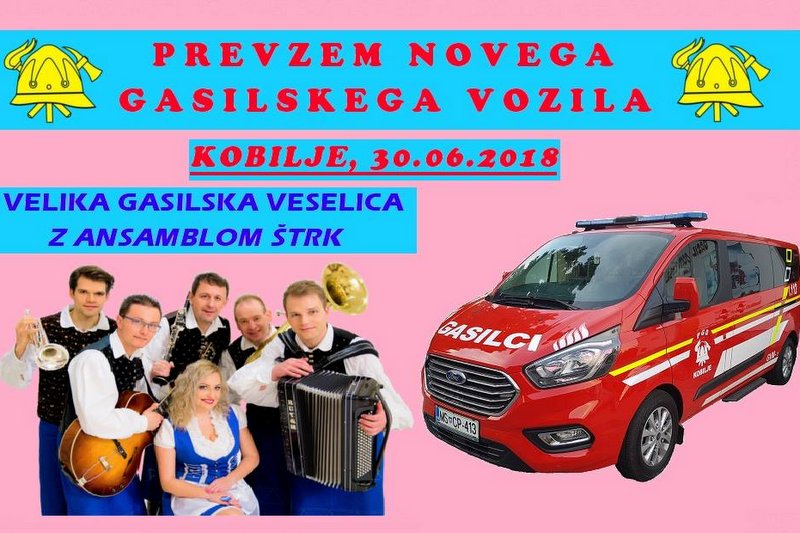 Po »mokrem petku« še prevzem novega gasilskega vozila