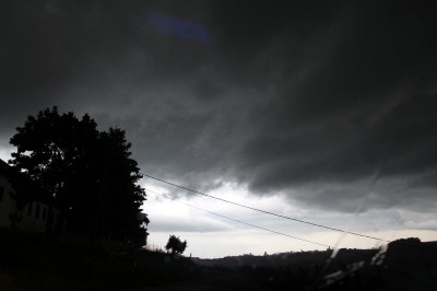 Torkovi nevihtni oblaki nad Prlekijo