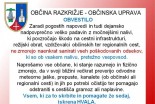 Obvestilo glede neurij - Občina Razkrižje