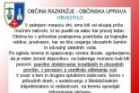 Obvestilo glede neurij - Občina Razkrižje