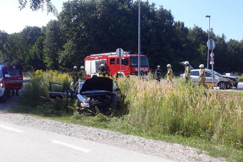 Trčenje dveh vozil, foto: PGD Talum Kidričevo