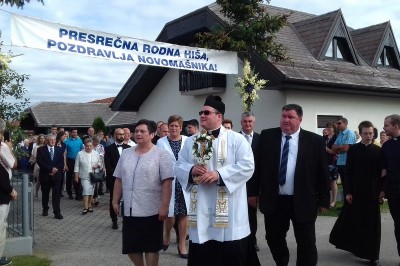 Slovo novomašnika Aljaža Baše