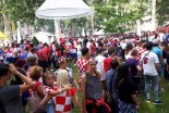 Slavje navijačev v Zagrebu