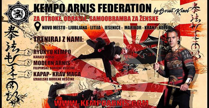Pričetek borilnih veščin Kempo Arnis po vsej Sloveniji