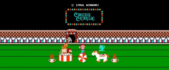 Tekmovanje v igri Circus Charlie (NES)