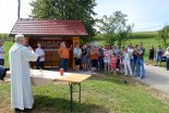 Blagoslov križa in postavitev klopotca