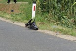 Trčenje motorista in traktorja