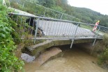 Poškodovan most v Kuršincih