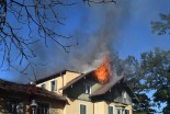 Požar v strehi Prekmurskega doma v Radencih