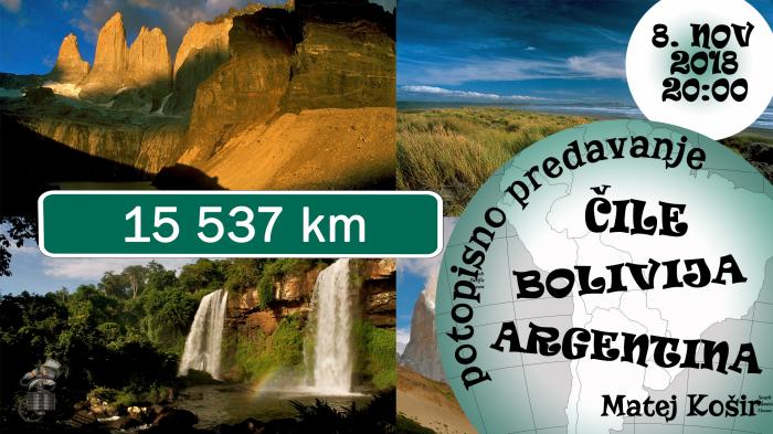 15.537 km: Čile, Bolivija in Argentina   //Bunker M. Sobota