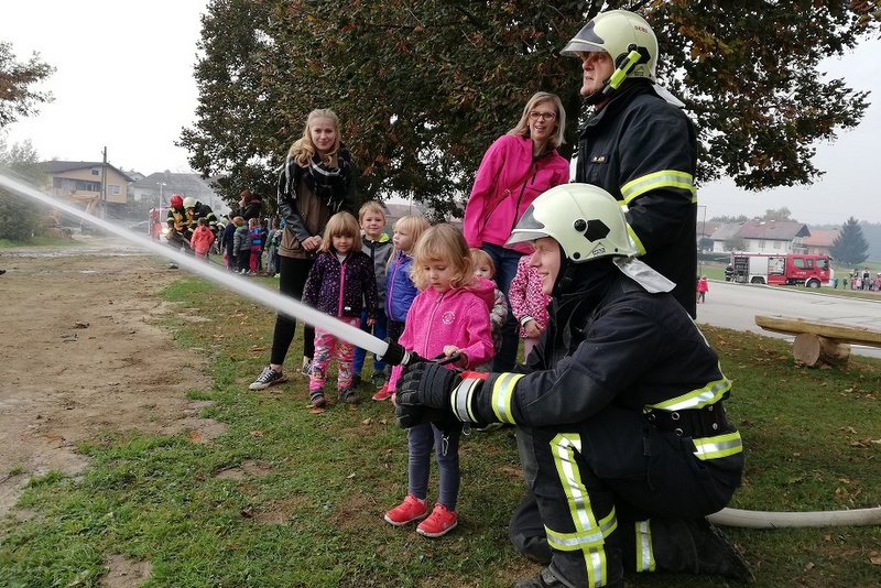 Požar in evakuacija v enoti vrtca Križevci